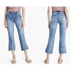 Wit & Wisdom Women's sz 18 Plus Size 'Ab'Solution Fray Hem Kick Flare Jeans